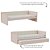 Cama Sofá Infantil Link - 1 Grade Em Palha Natural - Rosa Old - Imagem 4