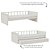 Cama Sofá Infantil Link - 1 Grade Palitada - Areia - Imagem 4