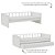 Cama Sofá Infantil Link - 1 Grade Palitada - Branco - Imagem 4