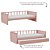 Cama Sofá Infantil Link - 1 Grade Palitada - Rose - Imagem 4