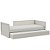 Cama Infantil Link - Com Meia Grade Em Palha Natural - Cinza - Imagem 3