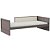 Cama Infantil Link - Com Meia Grade Em Palha Natural - Fendi - Imagem 1