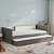 Cama Infantil Link - Com Meia Grade Em Palha Natural - Fendi - Imagem 2