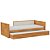 Cama Infantil Link - Com Meia Grade Em Palha Natural - Madeira - Imagem 3