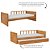 Cama Infantil Link - Com Meia Grade Palitada - Madeira - Imagem 4