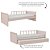 Cama Infantil Link - Com Meia Grade Palitada - Rosa Old - Imagem 4