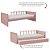Cama Infantil Link - Com Meia Grade Palitada - Rose - Imagem 4