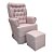 Poltrona De Amamentação Sonhos - Com Balanço - Com Puff - TB196 - Linho Rose - Imagem 1