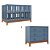 Conjunto Berço + Cômoda Fio Plus - Azul Sereno - Imagem 1