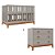 Conjunto Berço + Cômoda Fio Plus - Cinza - Imagem 1