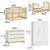 Quarto Completo Evolutivo + Cozy - Berço 2 Em 1 Evolutivo + Cômoda 6 Cavetas Cozy + Roupeiro 3 Portas Cozy + Poltrona de Brinde Modelo Sonhos Com Puff Linho Bege - prontaentrega - Imagem 5