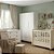 Quarto Completo Tutto + Cromo + Cozy - Berço 2 Em 1 + Cômoda Cromo + Roupeiro 3 Portas Cozy + Poltrona de Brinde Modelo Sonhos Com Puff Linho Bege - prontaentrega - Imagem 3