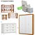 Quarto Completo - Berço 3 Em 1 Sleep Madeira + Cômoda Cromo Branco Fosco + Roupeiro 4 Portas Tutto Freijó/Branco Soft + Poltrona de Brinde Modelo Sonhos Com Puff Linho Bege - prontaentrega - Imagem 3