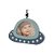 Porta-Retrato Decorativo Infantil Nave 2 - Espaço - 69071 - Imagem 1