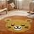 Tapete Para Quarto Infantil Orgânico - Leão Lion Mostarda - Imagem 2