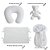 Kit Primeiros Momentos - 4 Peças Em Tricot - Branco - Imagem 3