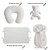 Kit Primeiros Momentos - 4 Peças Em Tricot - Natural Off White - Imagem 3