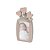 Porta Retrato Decorativo Infantil Vaso Coração - Flora - 105070 - Imagem 1