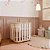 Mini Berço Loop - Branco Com Carvalho Malva - Imagem 2