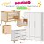 Quarto Completo - Berço 3 em 1 Paglia + Cômoda Cozy + Roupeiro 3 Portas Cozy - Branco / Carvalho - prontaentrega - Imagem 1