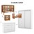 Quarto Completo - Berço Joy 3 Em 1 Madeira + Cômoda Tutto Branco Soft + Roupeiro Tutto 2 Portas Branco Fosco - prontaentrega - Imagem 4