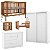 Quarto Completo - Berço Joy 3 Em 1 Madeira + Cômoda Tutto Branco Soft + Roupeiro Tutto 2 Portas Branco Fosco - prontaentrega - Imagem 1