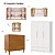 Quarto Completo - Berço Sleep 3 Em 1 Madeira + Cômoda Joy Madeira + Roupeiro 3 Portas Cozy Branco Fosco - prontaentrega - Imagem 3