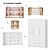 Quarto Completo - Berço Sleep 3 Em 1 Madeira + Cômoda Cromo Branco Fosco + Roupeiro 3 Portas Cozy Branco Fosco - prontaentrega - Imagem 3