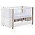 Berço Evolutivo 3 em 1 Kim - Branco Ou Branco Com Madeira - Imagem 2