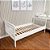 Cama Babá Dot Em Madeira Maciça - Com Ou Sem Cama Auxiliar - Branco - Imagem 2