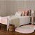 Cama Solteiro Infantil Dot Em Madeira Com Opção De Cama Auxiliar - Rosa - Imagem 2