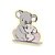 Luminária De Mesa Infantil Decorativa Coala - Meu Mundo - 106140 - Imagem 1