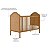 Berço Que Vira Mini Cama Raízes Colina Palha - Madeira Mel - Imagem 3