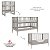 Berço Art Que Vira Mini Berço E Mini Cama - Cores - Imagem 8