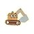 Luminária Decorativa Infantil De Parede Escavadeira - Transportes - 108143 - Imagem 1