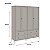 Guarda-Roupa Art - 4 Portas - Cores - Imagem 8