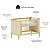 Quarto Completo Paglia - Berço 3 Em 1 + Cômoda + Roupeiro 3 Portas - Carvalho Malva - Imagem 7