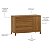 Quarto Completo Soley - Berço 2 Em 1 + Cômoda Com Porta + Guarda-Roupa 2 Portas - Nogueira - Imagem 7
