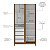 Quarto Completo Soley - Berço 2 Em 1 + Cômoda Com Porta + Guarda-Roupa 2 Portas - Nogueira - Imagem 8
