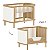 Quarto Completo Soley - Berço 2 Em 1 + Cômoda Com Porta + Guarda-Roupa 2 Portas - Carvalho Malva - Imagem 6