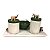 Kit Higiene De Cerâmica 4 Peças - Kit Safari/Oliva/Seda - Imagem 1