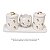 Kit Higiene De Cerâmica 4 Peças - Flor Pequena - Imagem 3