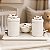 Kit Higiene De Cerâmica 4 Peças - Aviãozinho Off White - Imagem 2