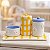 kit Higiene De Cerâmica 4 Peças - Margarida/Xadrez/Amarelo - Imagem 2