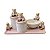 Kit Higiene De Cerâmica 4 Peças - Ursa Hobby/Rosa Poá - Imagem 1