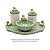 Kit Higiene De Cerâmica 4 Peças - Urso Cubo/Verde Malva - Imagem 3