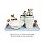 Kit Higiene De Cerâmica 4 Peças - Urso Hobby/ Azul Bebê - Imagem 3