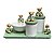 Kit Higiene De Cerâmica 4 Peças - Urso Hobby/Verde Malva - Imagem 1