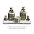 Kit Higiene De Cerâmica 4 Peças - Urso Hobby Xadrez - Imagem 3