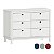 Cômoda Cromo Prisma Kurve - 6 Gavetas - Branco Fosco Com Puxadores Coloridos - Imagem 1